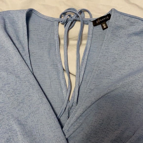 DYNAMITE CROP WRAP STYLE TOP - Picture 2 of 4